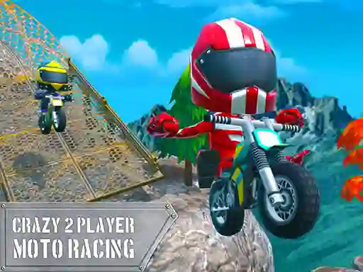 Leikur Crazy 2 Player Moto Racing á netinu