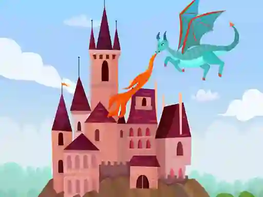 Leikur Little Baby Dragons Memory á netinu
