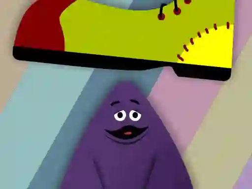 Leikur Grimace vs giant clown shoes á netinu