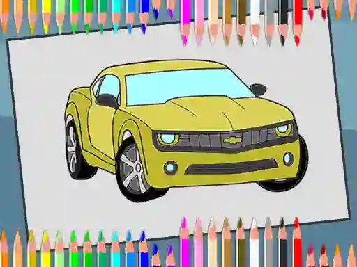 Leikur American Cars Coloring Book á netinu