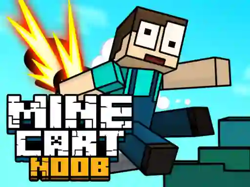 Leikur Mine Cart Noob á netinu