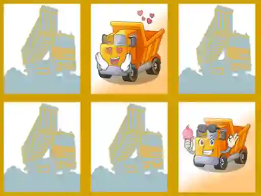 Leikur Dump trucks memory á netinu