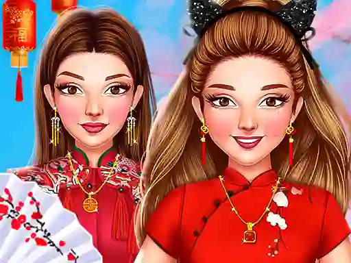 Leikur Celebrity Chinese New Year Look á netinu