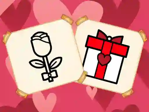 Leikur Valentine Present Coloring á netinu