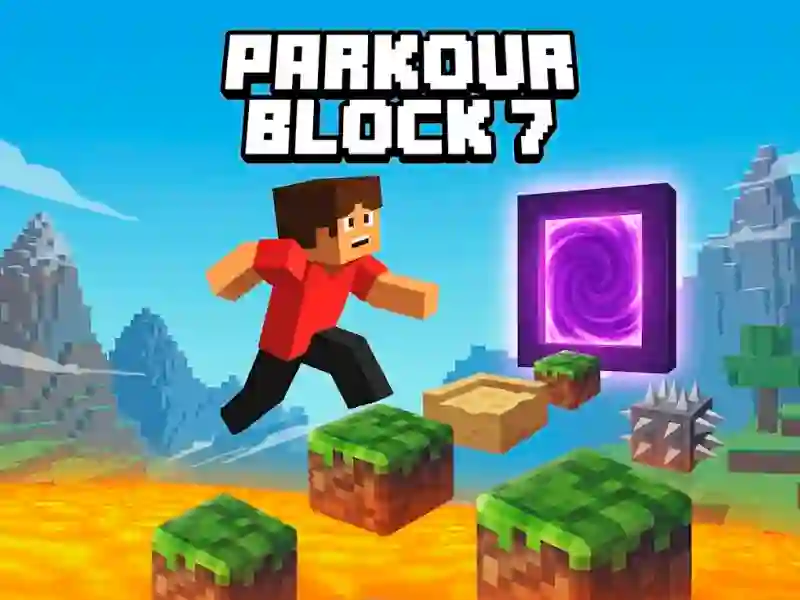 Leikur Parkour Block 7 á netinu