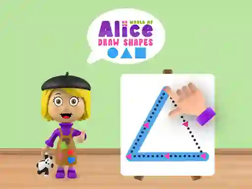 Leikur World of Alice Draw Shapes á netinu