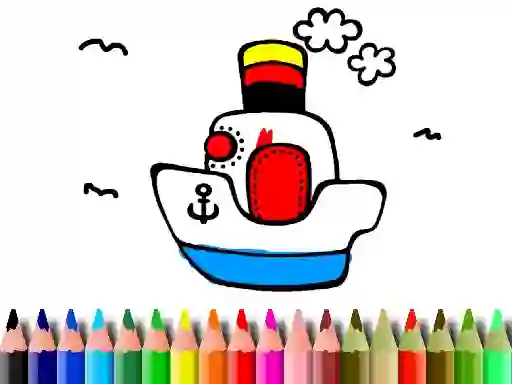 Leikur Back to School: Boat Coloring á netinu