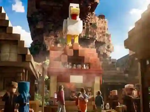 Leikur Minecraft Lava Chicken á netinu