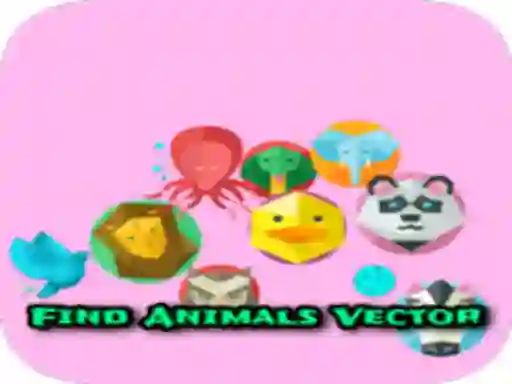 Leikur Find Animals Vector á netinu