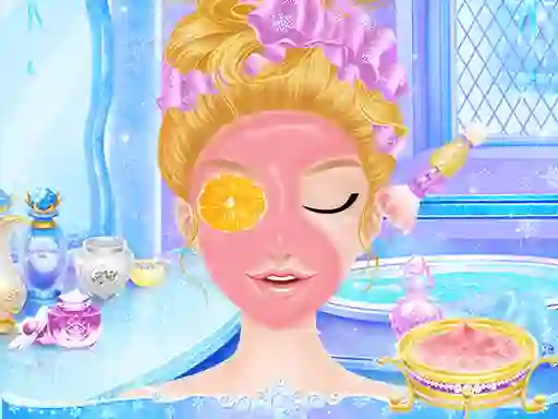 Leikur Princess Salon Frozen Party á netinu
