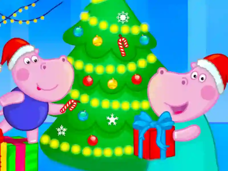 Leikur Hippo Christmas Calendar á netinu