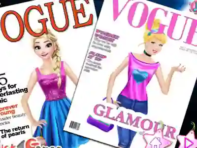 Leikur Princesses On Vogue Cover á netinu