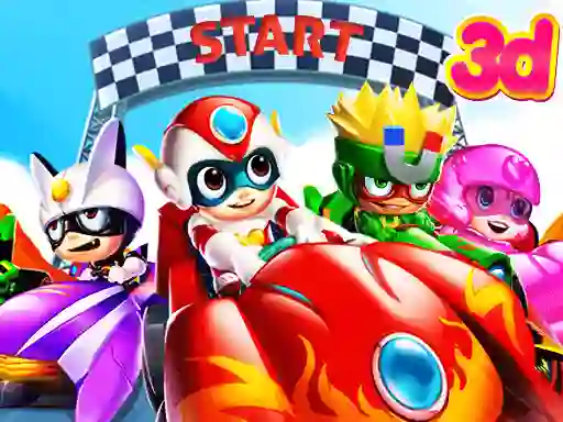 Leikur Cartoon Racing 3D á netinu