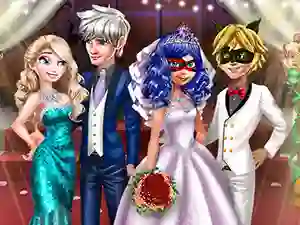 Leikur Ladybug Wedding Royal Guests á netinu