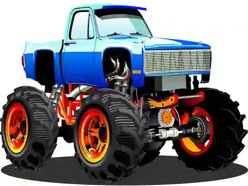 Leikur Monster Truck Puzzle á netinu
