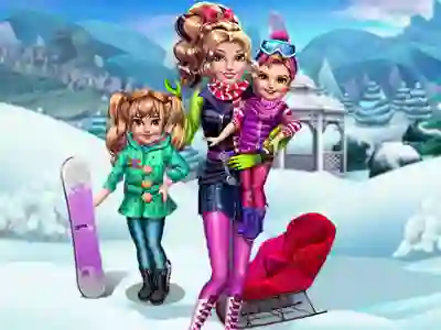 Leikur Twins Winter Fun! á netinu