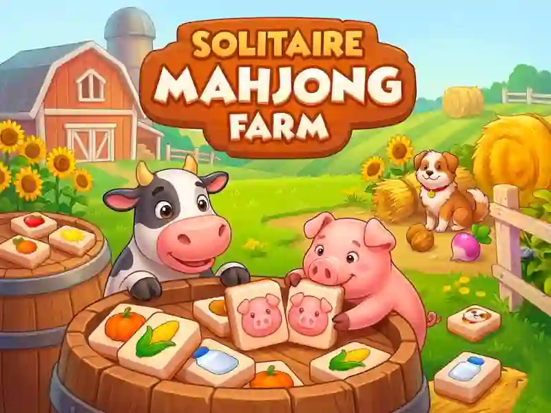 Leikur Solitaire Mahjong Farm á netinu