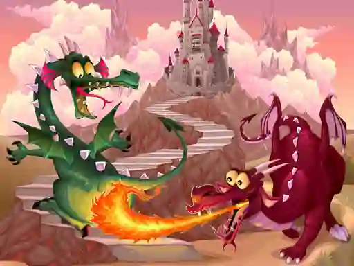 Leikur Fairy Tale Dragons Memory á netinu