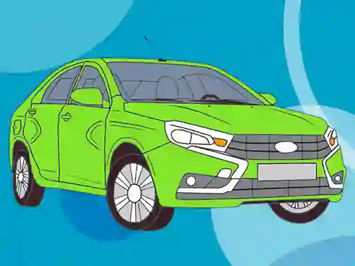 Leikur Russian Cars Coloring Book á netinu