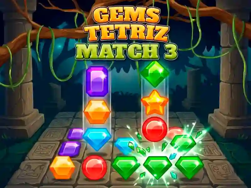 Leikur Gems Tetriz Match 3 á netinu