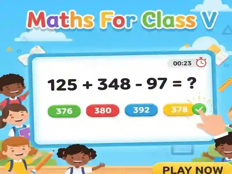 Leikur Maths For Class V á netinu