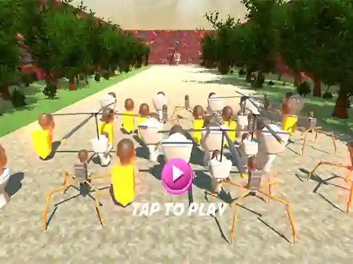 Leikur SQUID TOILET 3D á netinu