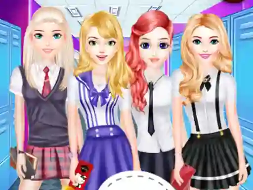 Leikur Girls School Fashion á netinu