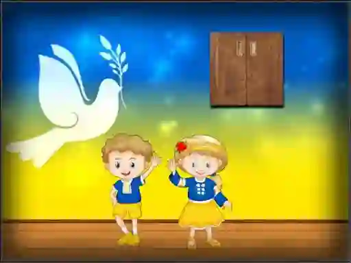 Leikur Amgel Peace Room Escape á netinu