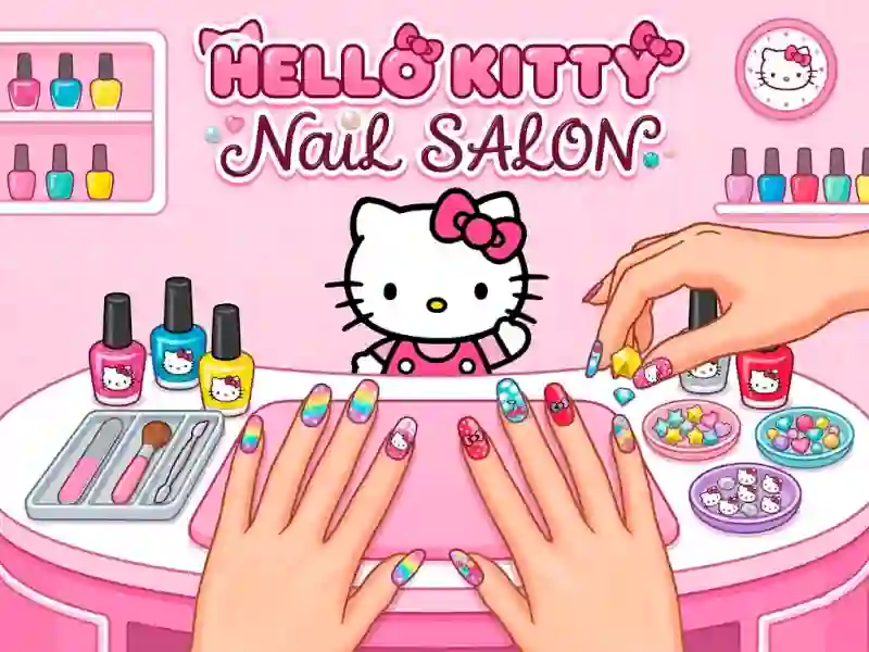 Leikur Hello Kitty Nail Salon á netinu
