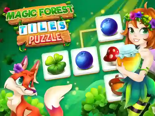 Leikur Magic Forest Tiles Puzzle á netinu