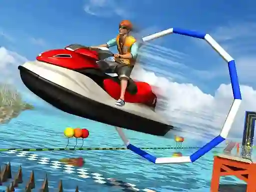 Leikur Super Jet Ski Race Stunt á netinu