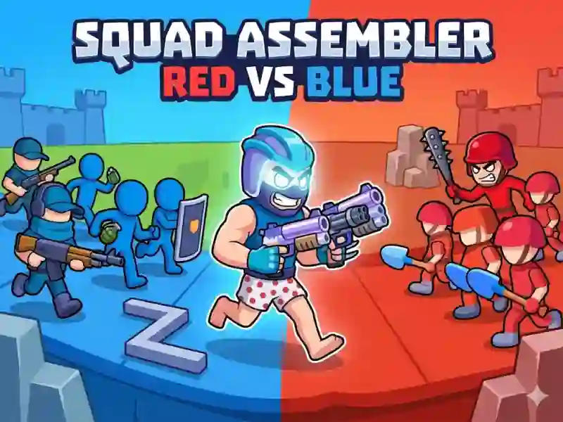 Leikur Squad Assembler Red Vs Blue á netinu