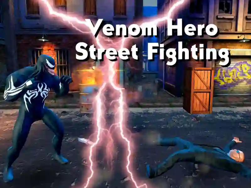 Leikur Venom Hero Street Fighting á netinu
