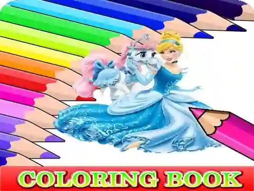 Leikur Coloring Book for Cinderella á netinu