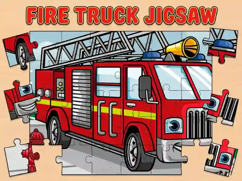 Leikur Fire Truck Jigsaw á netinu