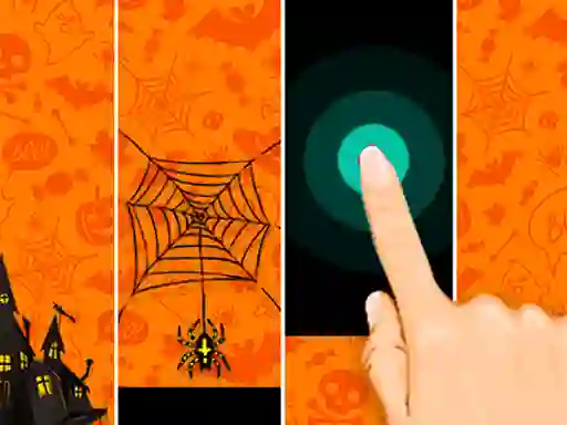 Leikur Halloween Magic Tiles á netinu