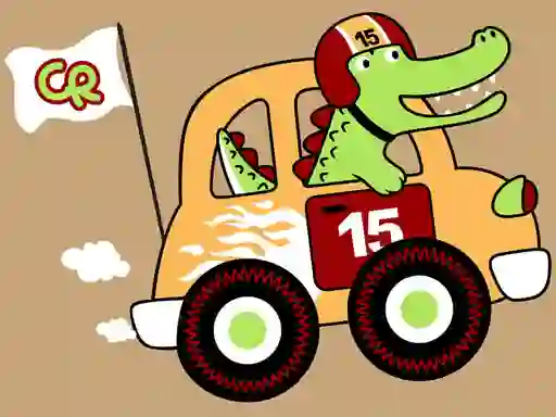Leikur Fast Racing Cars Coloring á netinu