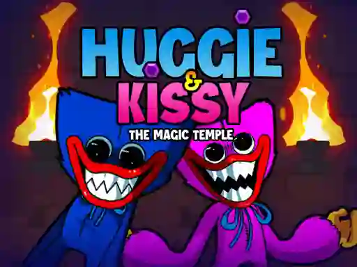 Leikur Huggie & Kissy The Magic Temple á netinu