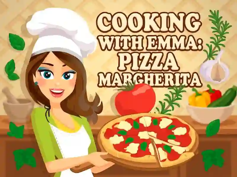 Leikur Cooking with Emma Pizza Margherita á netinu