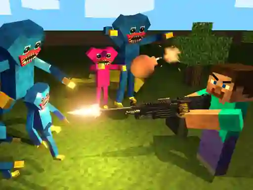 Leikur Mine Shooter: Huggy's Attack á netinu