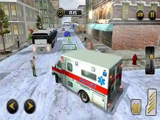 Leikur Modern city ambulance simulator á netinu