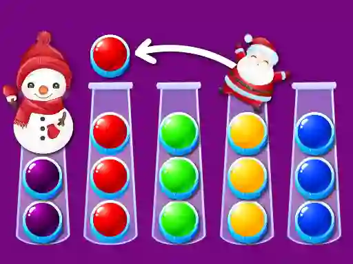 Leikur Ball Sort Xmas á netinu