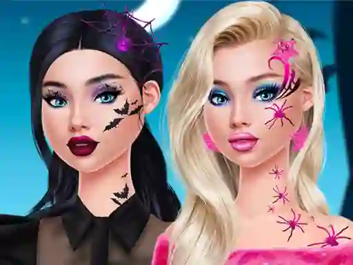 Leikur Pop Culture Halloween Makeup á netinu