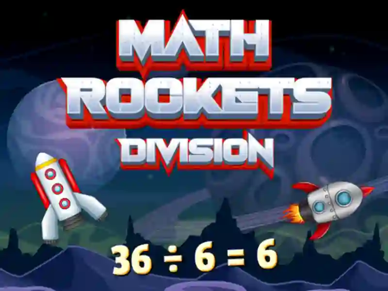 Leikur Math Rockets Division á netinu