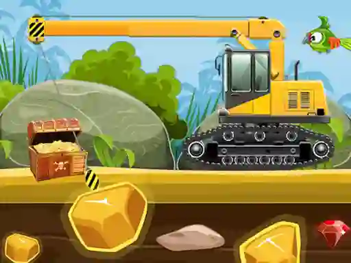 Leikur Gold Truck Crane á netinu