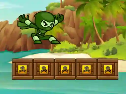 Leikur Green Ninja Run á netinu