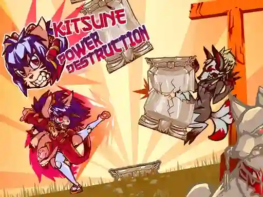 Leikur Kitsune power destruction á netinu