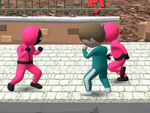 Leikur Squid Game Multiplayer Fighting á netinu