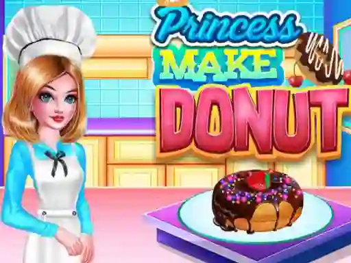 Leikur Princess Make Donut á netinu