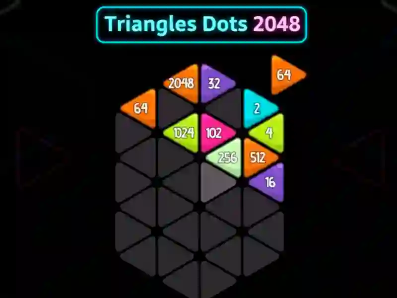 Leikur Triangles Dots 2048 á netinu